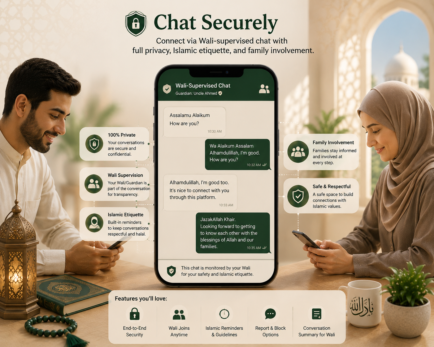 Secure chat conversation